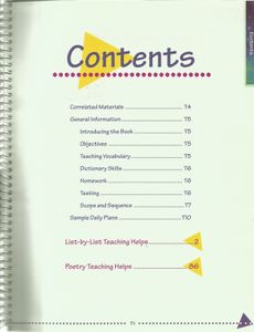 Spelling Vocabulary & Poetry 5 (Teacher Edition)