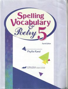 Spelling Vocabulary & Poetry 5 (Fourth Edition)