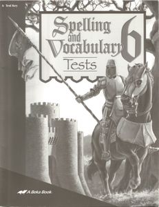 Spelling And Vocabulary 6 Tests (6 Test Key)
