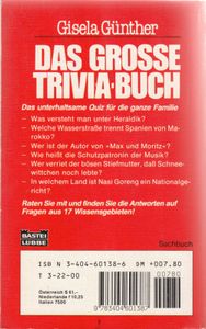 Das Grosse Trivia-Buch - 1.999 Fragen und Antworten aus 17 Wissensgebieten