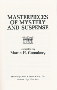 Masterpieces of Mystery and Suspense