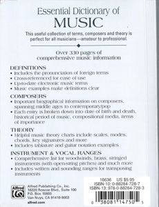 Essential Dictionary of Music