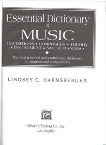 Essential Dictionary of Music