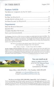 The Berean Searchlight (August 2015)