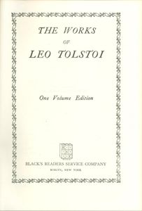 The Works of Tolstoi