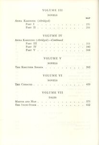 The Works of Tolstoi
