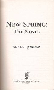 New Spring: The Novel