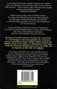 The Gangs Of New York: An Informal History Of The Underworld