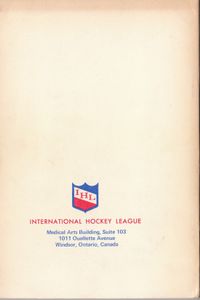 IHL - International Hockey League Yearbook 1972-1973 - 28th Consecutive Season