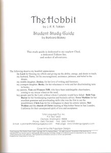 The Hobbit (Student Study Guide)