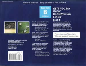 Book B (Basic Italic) (Getty-Dubay Italic Handwriting Series) (Fourth Edition)
