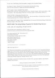 Write Now (The Getty-Dubay Program for Handwriting Success) (Third Edition)