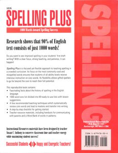 Spelling Plus (1000 Words toward Spelling Success) (Grades K-6)