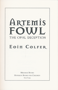 Artemis Fowl: The Opal Deception
