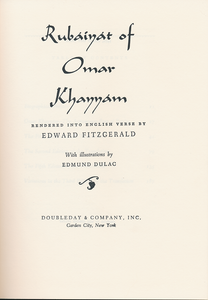 Rubáiyát of Omar Khayyám