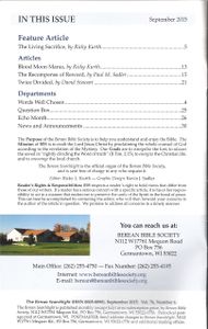 The Berean Searchlight (September 2015)