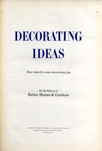 Better Homes & Gardens Decorating Ideas