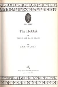 The Hobbit or There and Back Again