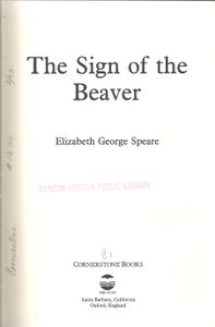 The Sign of the Beaver