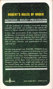 Robert's Rules of Order