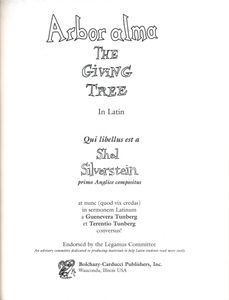 Arbor Alma = The Giving Tree In Latin