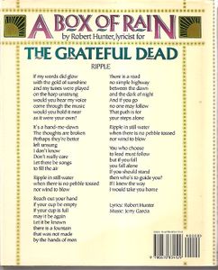 A Box Of Rain: Collected Lyrics of Robert Hunter