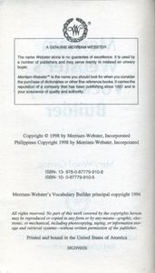 Merriam-Webster's Everyday Language Reference Set