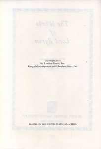 The Works of Byron