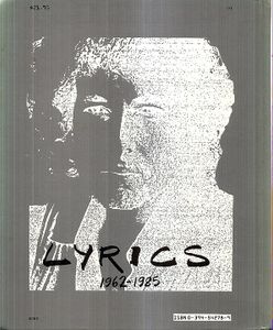 Lyrics 1962-1985