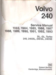 Volvo 240 Service Manual (1983 through 1993)