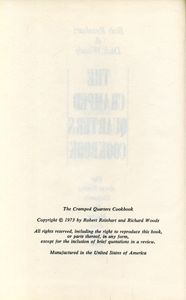 The Cramped Quarters Cookbook