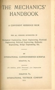 I.C.S. Mechanics' Handbook
