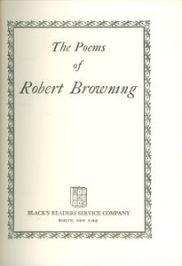 The Poems of Browning