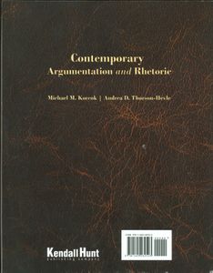 Contemporary Argumentation and Rhetoric