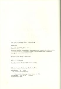 The American Record Label Book