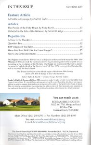 The Berean Searchlight (November 2015)