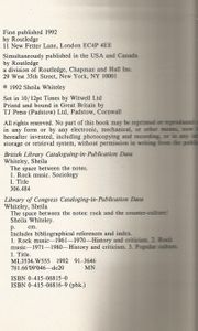 The Space Between the Notes (Rock and the Counter Culture)
