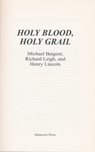 Holy Blood, Holy Grail