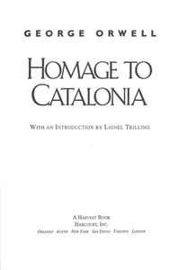 Homage To Catalonia
