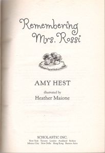 Remembering Mrs. Rossi