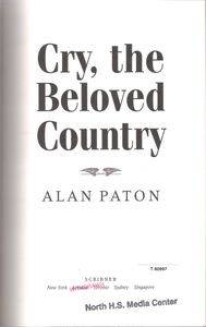 Cry, the Beloved Country