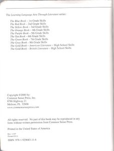 Learning Language Arts Through Literature: The Gold Book - British Literature