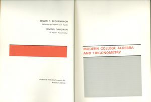 Modern College Algebra and Trigonometry