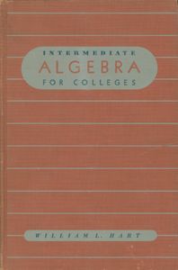 Intermediate Algebra For Colleges