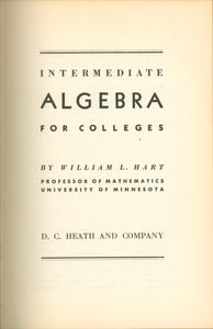 Intermediate Algebra For Colleges