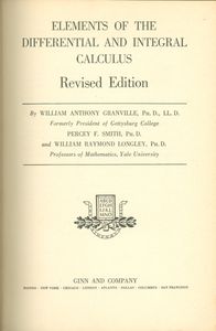 Elements Of The Differential And Integral Calculus