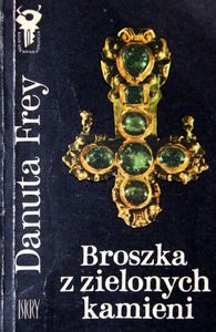 Broszka z zielonych kamieni