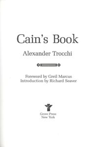 Cain's Book