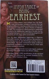 The Importance Of Being Earnest