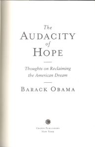 The Audacity of Hope